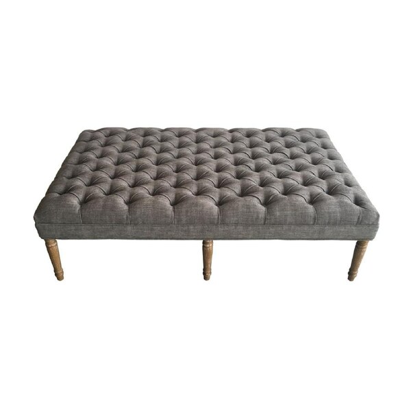 Jayne Ottoman Dark Grey