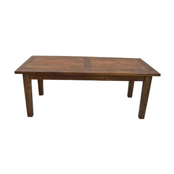 Antique 210cm Dining Table Solid Mango Wood Frame Brown