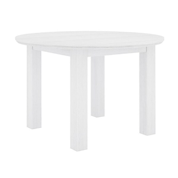 Laelia 120cm Round Dining Table Solid Acacia Wood White