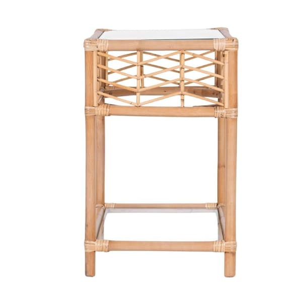 Sunny Rattan Cane Bedside Table Natural