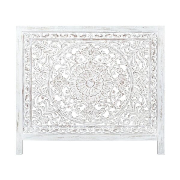 Surya King Bed Headboard Bed Head White