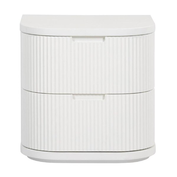 Manna Bedside Table White