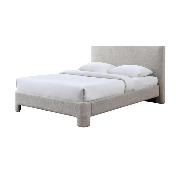 Finley Queen Bed Frame Stone Grey
