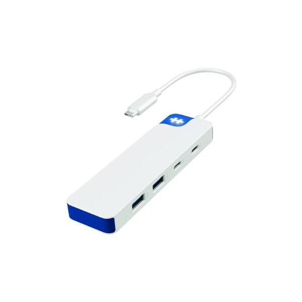 HyperDrive Flex 4 Port USB C Combo Hub White Blue