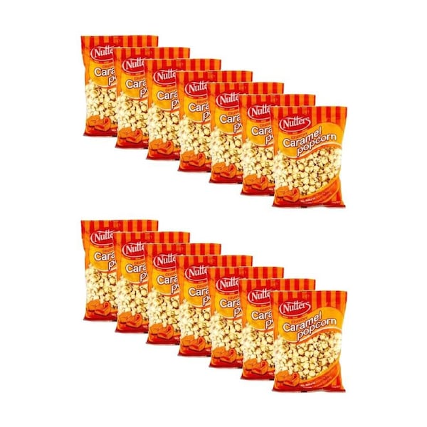 14PK Nutters Original Crunchy Caramel Coated Popcorn Ready To Eat Snack 150g