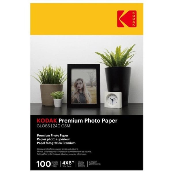 Kodak Photo Paper Gloss 240gsm 4 x 6 (4R) 100 Sheets