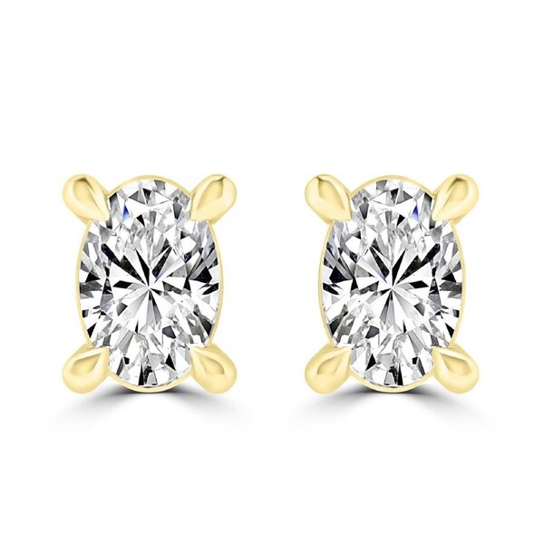 Diamond Stud Earrings with 0.25ct Diamonds in 9K Yellow Gold