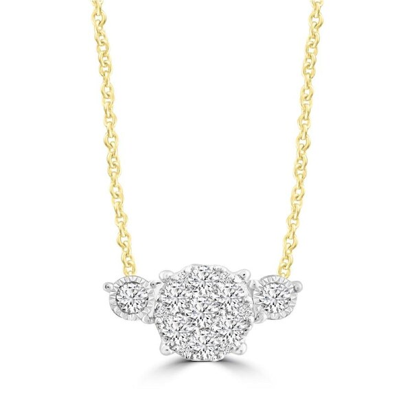 Diamond Necklace with 0.36ct Diamonds in 9K Yellow Gold