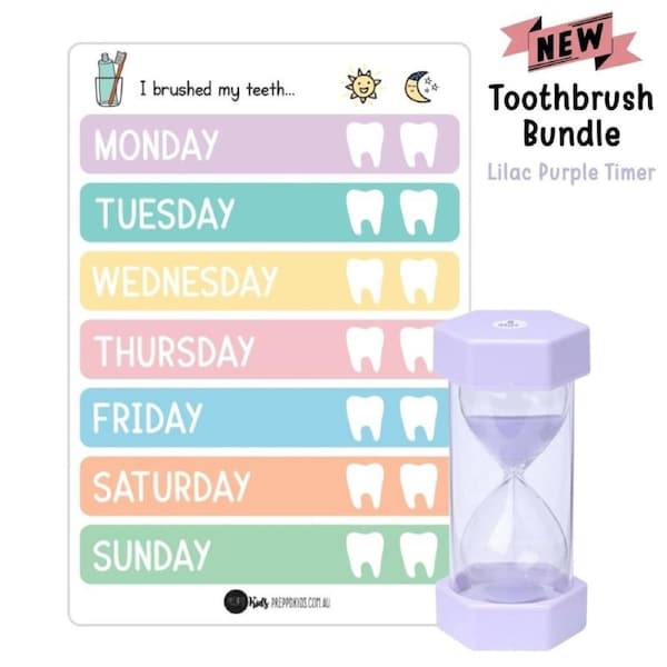 Toothbrush Bundle - Lilac Purple Timer