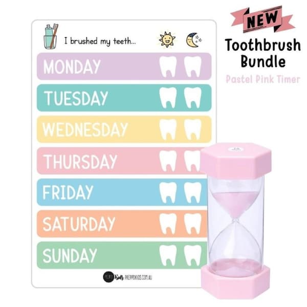 Toothbrush Bundle - Light Pink Timer