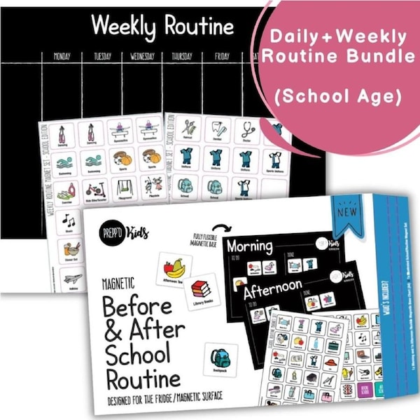 Storybook Weekly Routine Daily + Weekly Routine Bundle - School Age | Woolworths
