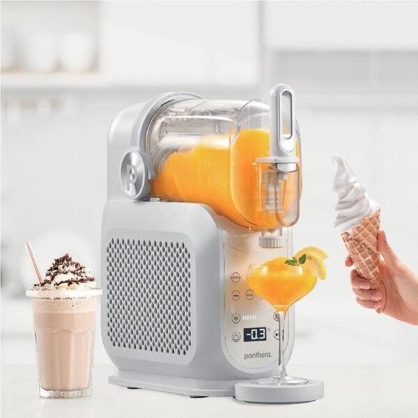 Panthera 2.6L Slushie Machine Pro Soft Serve & Frozen Drink Maker White