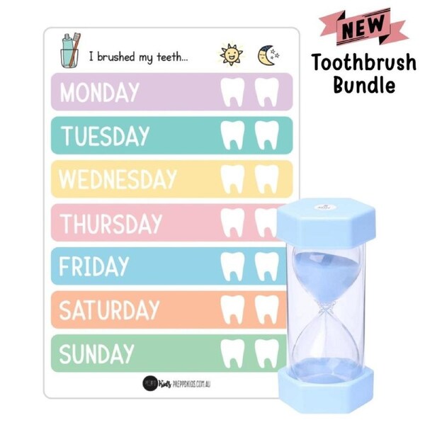 Toothbrush Bundle - Sky Blue Timer