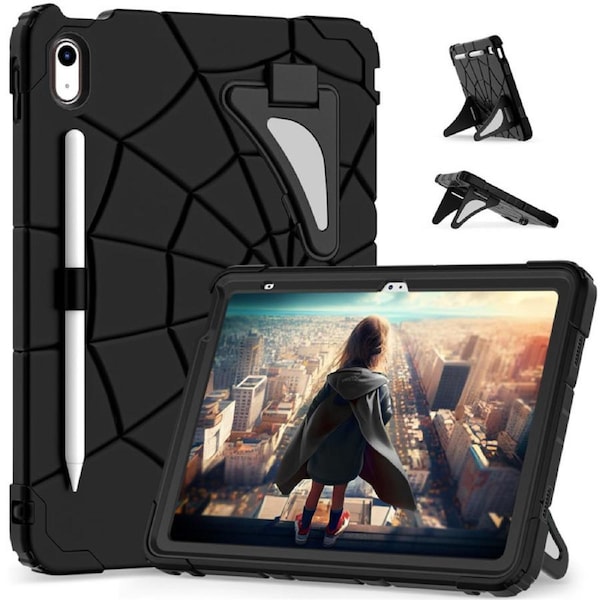 Catzon Tablet Case SpiderMan for iPad A16 11th / iPad 10th 10.9 Shockproof Case-BlackBlack