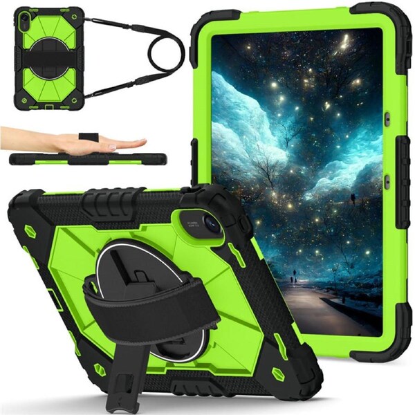 Catzon Tablet Case for Redmi Pad2 11In Shockproof Case with Strap-BlackYellowGreen