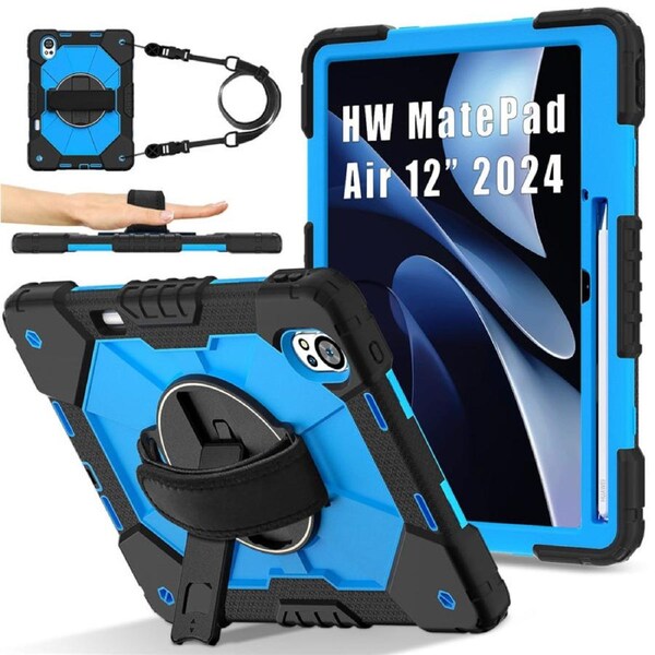 Catzon Tablet Case for Huawei MatePad Air 12In Shockproof Case with Strap-BlackBlue