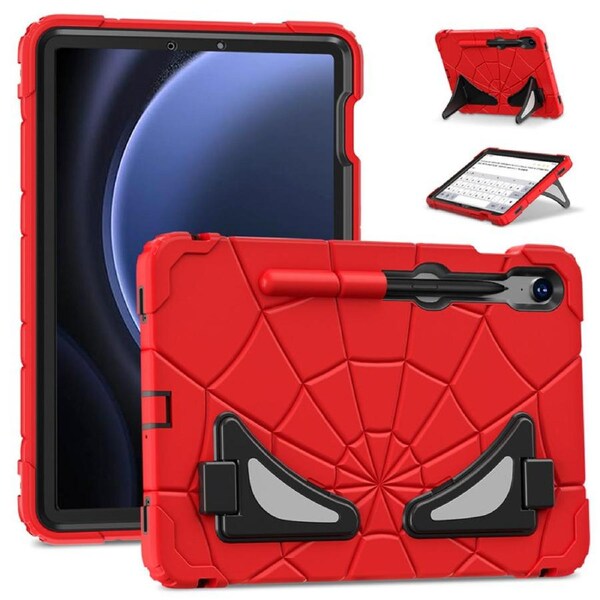Catzon Tablet Case SpiderMan for Samsung Galaxy Tab S9 / S9FE / S10FE / S10 Lite Shockproof Case-RedBlack