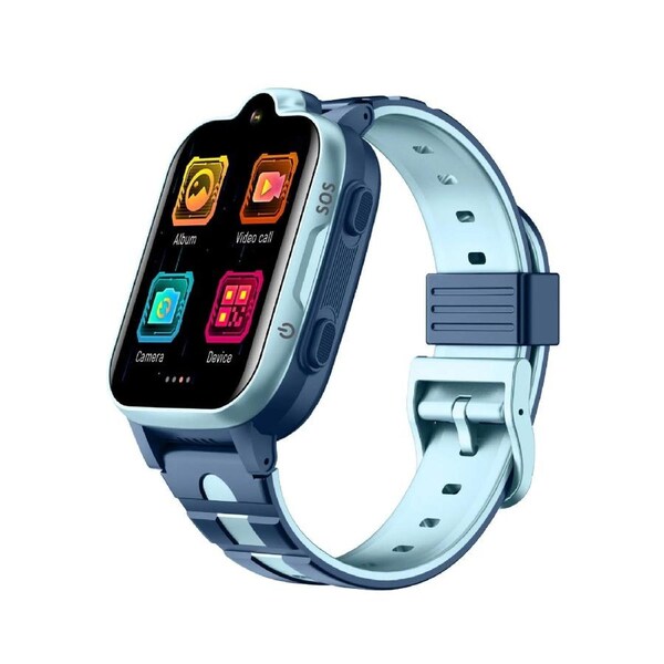 Tavice Kids 4G Smartwatch (Blue) - Waterproof GPS Tracker with SIM, Voice & Video Calls, Camera, SOS Emergency Alert & Educational Games