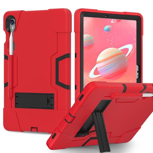 Catzon Tablet Case for Samsung Galaxy Tab S9 / S9FE / S10FE / S10 Lite Shockproof Case-RedBlack