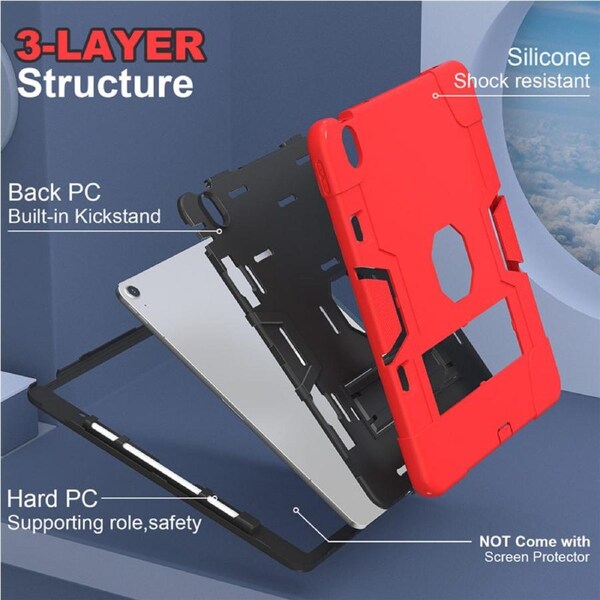 Catzon Tablet Case for iPad Air 13Inch M2 / M3 Shockproof Case-RedBlack