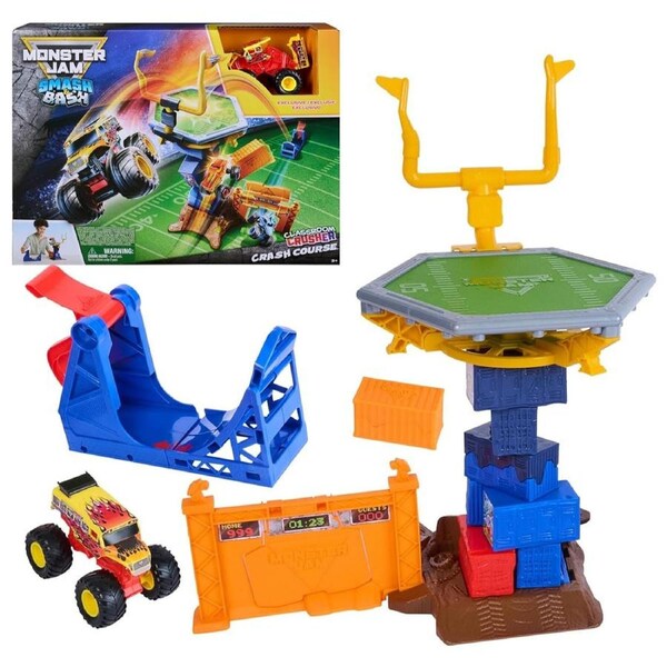 Monster Jam Smash and Bash 1:64 Crash Course Playset