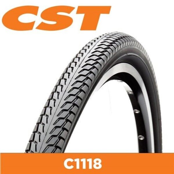 CST Metro Palmbay C1779 Hybrid Bicycle Tyre - 700 x 40C, 0.7mm APL Layer, Reflective Strip, Dark Brown