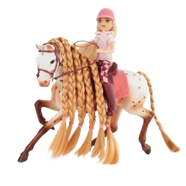 Breyer Horses Tess & Birdie English Rider Horse and Accessories Freedom 1:12 Scale 10652