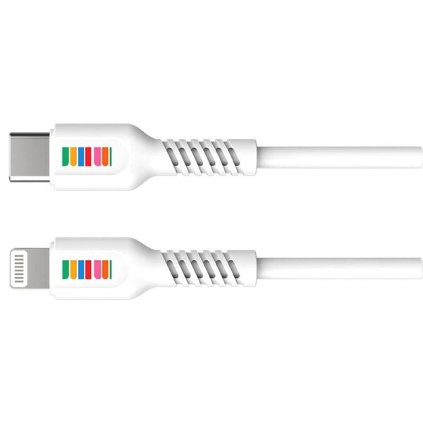 [DUCAC1A938WHI] DULL Co. 1m USB-C to Lightning Cable - For Apple Devices - MFi Certified