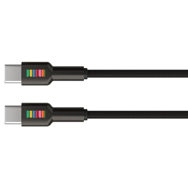 DULL Co. 2m USB-C to USB-C Braided Cable, With Premium Metal Connectors [DUCAC2U932BLA]