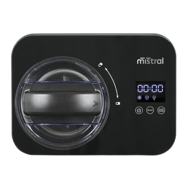 Mistal 0.8L Digital Ice Cream Maker with Compressor