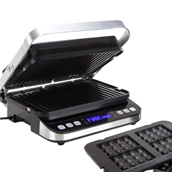 EUROCHEF EUC-CG7 Smart Multi Contact Grill Sandwich Panini Press Maker Fast Cafe