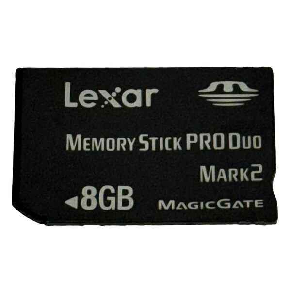 Lexar 8GB Sony PSP Memory Stick Pro Duo Memory Card Camera Memory Genuine (Preowned)