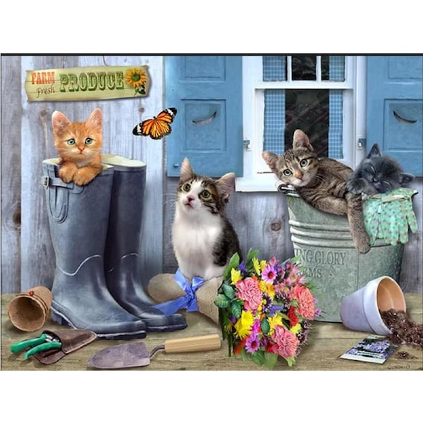 Prime3D Lenticular Giordano Fresh Farm Produce 500 Piece Jigsaw Puzzle