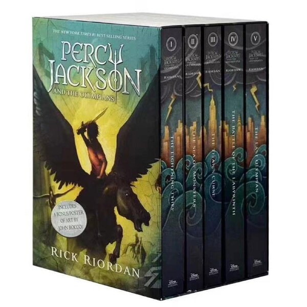 Percy Jackson and the Olympians Series by Rick Riordan 5 Books Collection Set