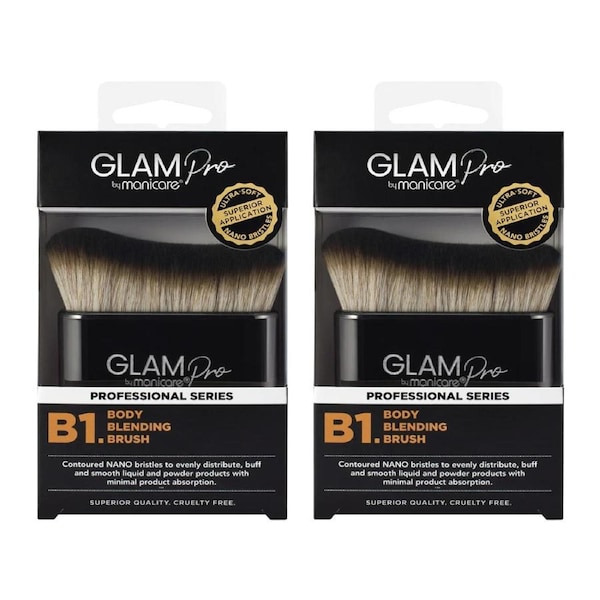 Manicare Glam Pro B1 Body Blending Brush – Professional Series (Pack of 2)