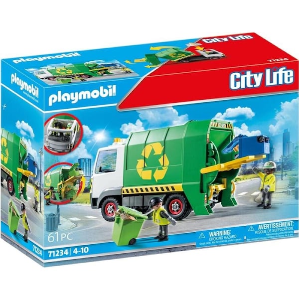 Playmobil City Life Recycling Truck 61pc 71234