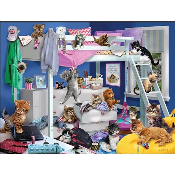 Prime3D Lenticular Giordano Messy Bedroom 500 Piece Jigsaw Puzzle