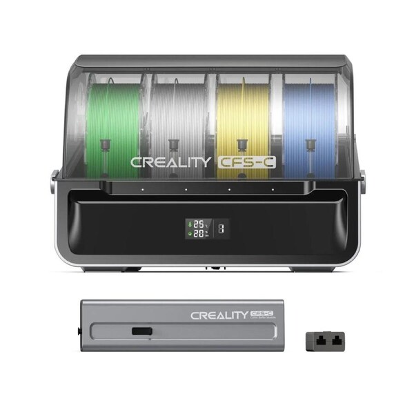 Official Creality CFS-C, Multicolor 3D Printer Filament System, 2026 New Version External Cutter & Buffer, Filament Run-Out/Tangle Detection for K1 Max 2025, K1C 2025, K1 Max, K1C, K1, K1 SE