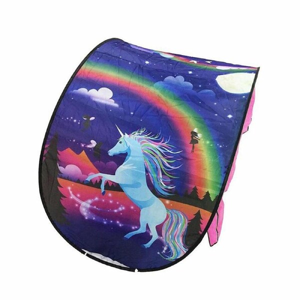 Fancy Dream Tents Unicorn Space Foldable Tent Indoor Bed House Pop-up Unicorn