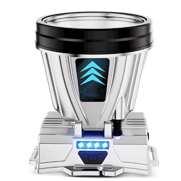 Super Bright Rechargeable High Power Headlamp Outdoor LED Spotlight Waterproof White Light  1200mAh