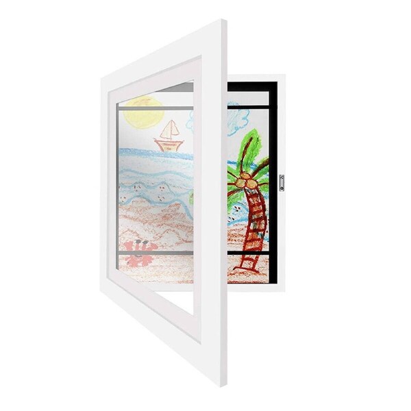 Art Frames Hold 150 Pictures Art Projects Wooden Artwork Display White