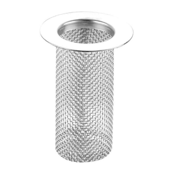 Bathroom Floor Drain Filter Anti-Blocking Hair Catcher Shower Sink Mesh Basket Large Short