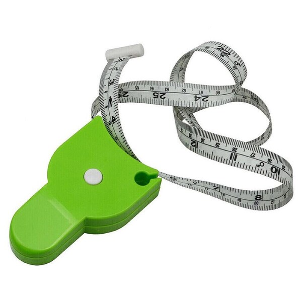150cm Retractable Body Tape Ruler Accurate Fitness Measure Body Fat Caliper Green