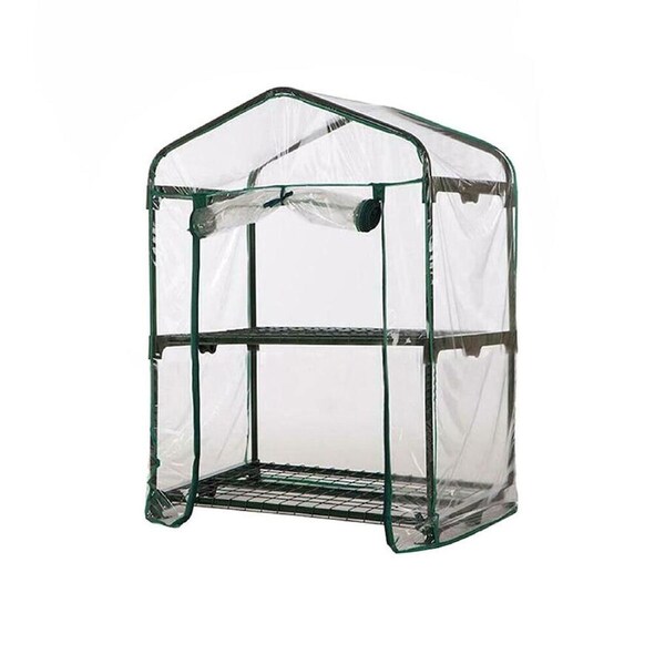 Greenhouse PVC Cover Outdoor Garden Plant Flower Growth House Cover 2 Tier