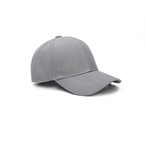 Summer Multi-colour Shade Baseball Cap Outdoor Peaked Sun Visor Hat Grey
