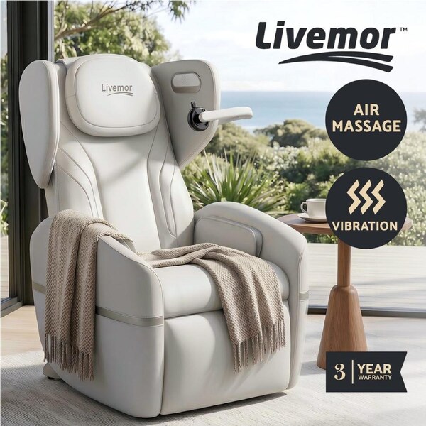 Livemor Massage Chair Electric Vibration Recliner Chair ZENO