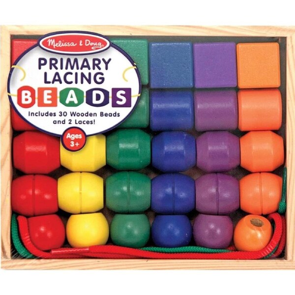 Melissa & Doug Primary Lacing Beads