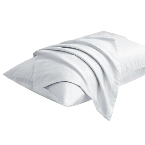 54x94cm 2x Pure Cotton King Size Pillow Case White