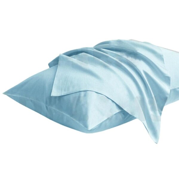 54x94cm 2x Pure Cotton King Size Pillow Case Aquamarine