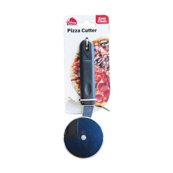 Culinary Kitchen Stainless Steel Pizza Cutter Cooking Utensil Black